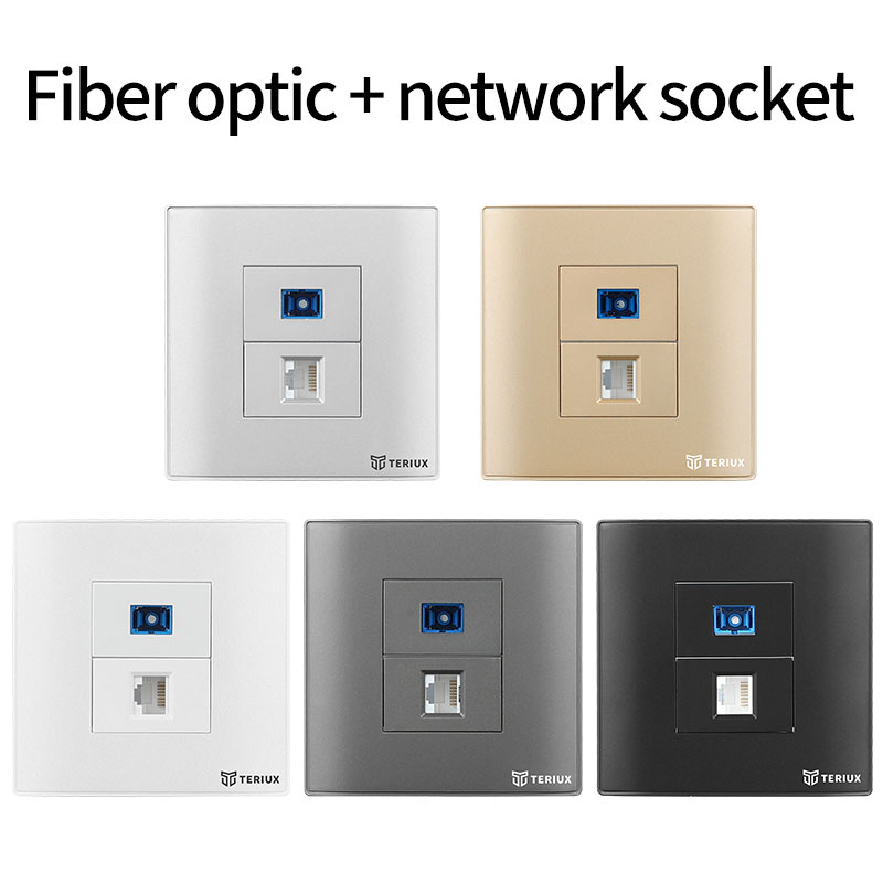 SC + RJ45 Ổ cắm tường